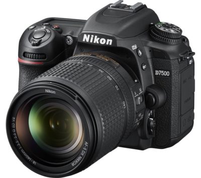 NIKON D7500 DSLR Camera with 18-40 mm f/3.5-5.6G ED VR Lens - Black NIKON D7500 DSLR Camera with 18-40 mm f/3.5-5.6G ED VR Lens - Black